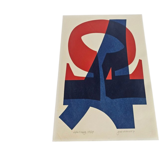 Gerrit Westerveld - 'Alpha En Omega' - Zeefdruk - 1990 1