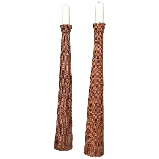 Vintage Rotan Kaarskandelaars 1