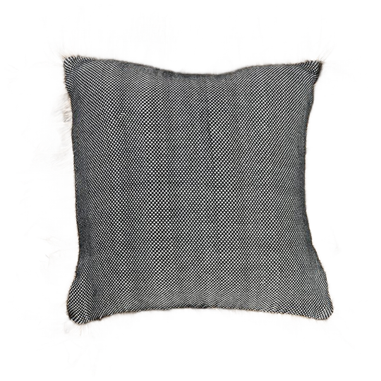 Bazar Bizar | De Cotton Bonita Kussenhoes - Zwart Naturel - 40x40 1