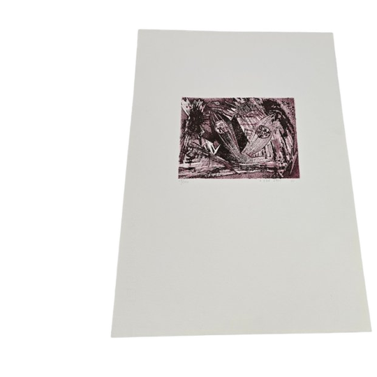 R. Van Imde - Litho - Abstract - Expressief - Gesigneerd - 1987 1