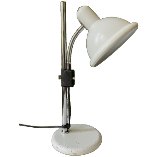 Vintage Anvia Lamp, Bureaulamp Wit. 1960 1970 1