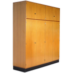 Grote Hoge 8-deurs Vintage Design Kledingkast In Teak, 1960s thumbnail 1