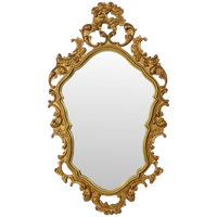 Vergulde Deknudt Rococo Stijl Spiegel Kuifspiegel Acanthus 81cm