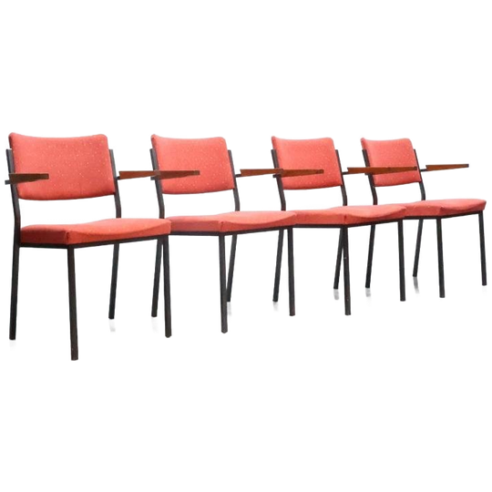 Vintage Gispen Stoelen Reaal 9121 Met Armleuningen 1