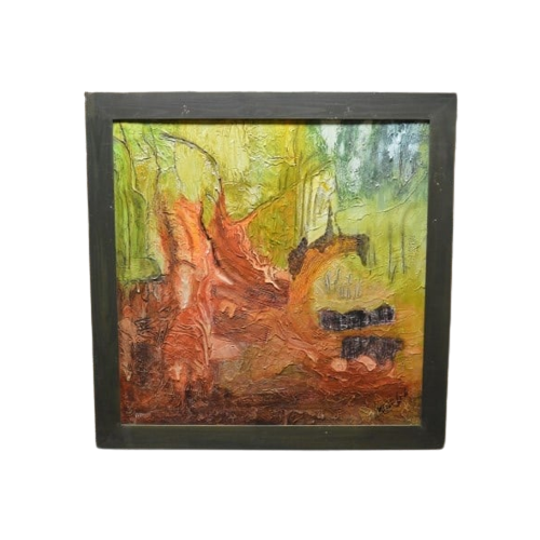 Modern Kunstschilderij Boslandschap 1