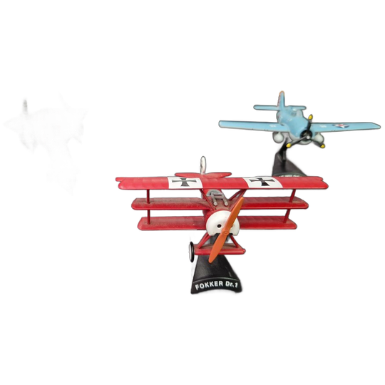 3 Model Vliegtuigjes Oa Fokker 1