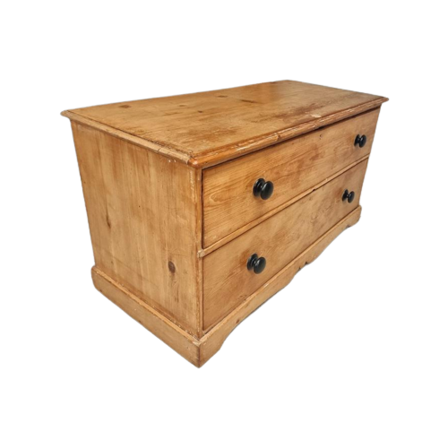 Antieke Ladekast Dressoir Commode Tv Meubel Grenen 70X127Cm