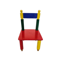 Potlood Stoeltje - Kinderstoeltje - Memphis Stijl - Hout