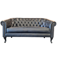 Chesterfield Hampton 2-zits - Zwart
