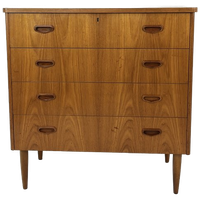 Scandinavisch Vintage Teak Fineren Ladekast Luvos