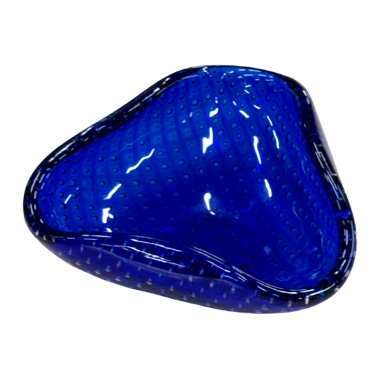 Murano Bullicante Glas Asbak In Blauw 1