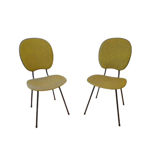 Pair Of French Diner Chairs Fyfties 1
