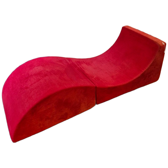 Vintage Sofa Inklapbaar Rood Velvet 1