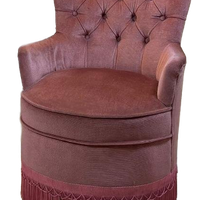 Boudoir Cocktailfauteuil In Oudroze Velvet