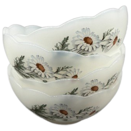 Set Arcopal Schaaltjes Daisy 4 Stuks 70's 1
