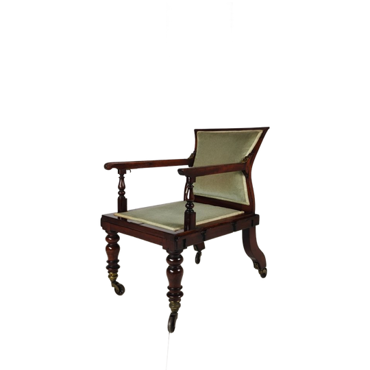 Rare Victorian Adjustable Armchair By J. Alderman, London 1