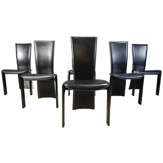 Vintage Dining Chairs By Pietro Costantini, 1980s, Set Of 6 1