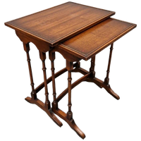 Antieke Mimiset Bijzettafel Set