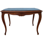 Vintage Keukentafel Eettafel Eetkamertafel Met Marmer Blad thumbnail 1