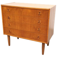Vintage Ladekast Met 4 Lades