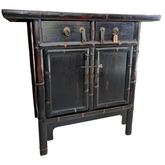 Chinese Bamboe Kast Zwart 1