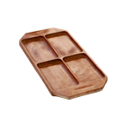 Vintage Teakhouten Aperitiefblad thumbnail 1