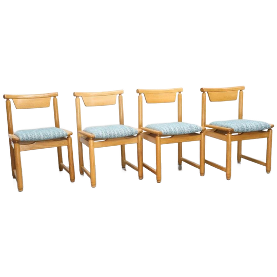 Eetkamerstoelen | Eiken | Vintage |nieuwe Stoffering 1