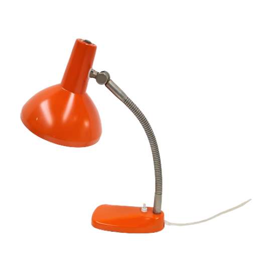 Vintage Orange Hala Zeist Desk Lamp By H. Busquet 1