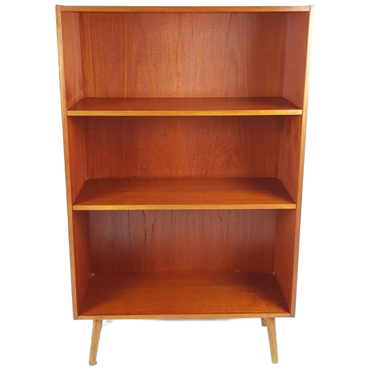 Vintage Deense Boekenkast Teak Fineer | Kast Kinder 1