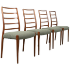 Set Van 4 Møller Stoelen Model 82 Refurbished thumbnail 1