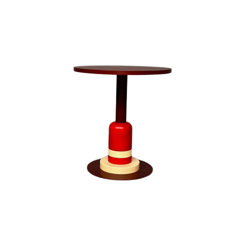 Design Tafel (Rood) - Memphis Style By Bobsin For Puik