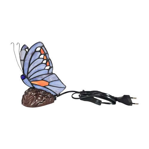 Mabrilux Lighting - 'Butterfly' - Tiffany Stijl - Glas En Lood - Brons - 2000