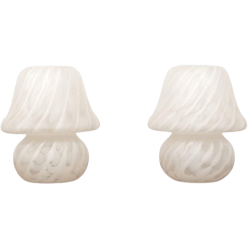 Set Van 2 Tafellampen| Mushroom Model | Hustadt Leuchten | Swirl