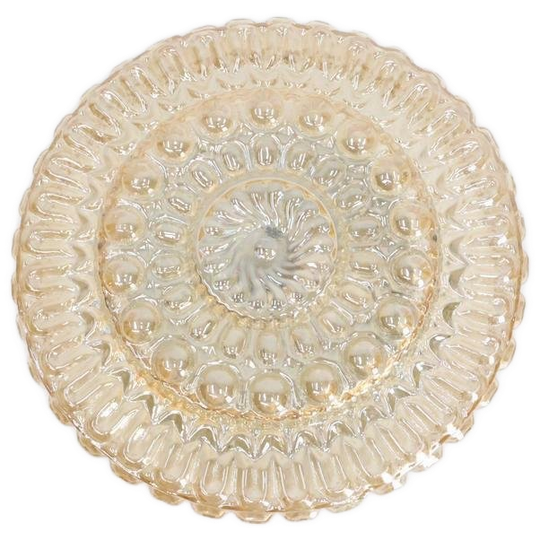 Vintage Plafondlamp Champagne Kleurig Glas 1