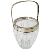 Vintage Ijsemmer Fries Draadglas Chroom 1960’s