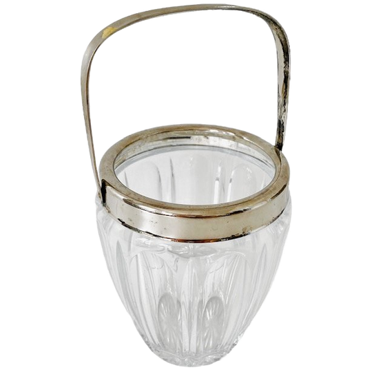 Vintage Ijsemmer Fries Draadglas Chroom 1960’s 1