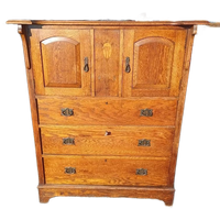 Antieke Eiken Ladekast Dressoir Uniek Model