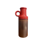 Scheurich Vase Model 401-28 In Red And Brown Wgp thumbnail 1