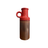 Scheurich Vase Model 401-28 In Red And Brown Wgp