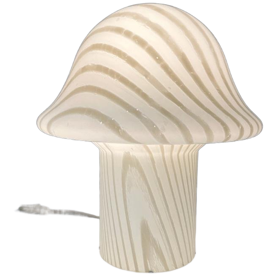 Vintage Xl Mushroom Lamp - Opaline - Swirl Peill & Putzler. 1