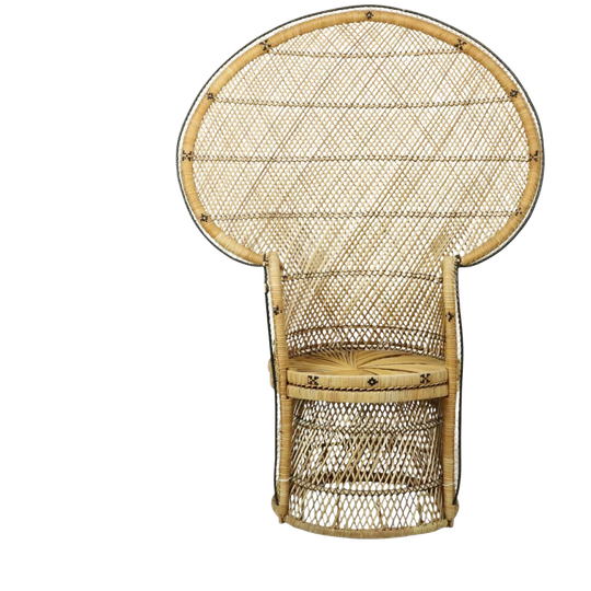 Grote Pauwstoel Rotan Emanuelle Stoel Xl Boho Stijl 149cm 1