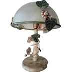 Paddenstoel Lamp Origineel Designer Herda Lamp Glas Herfst Mushroom Model Met Klimop thumbnail 1
