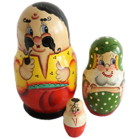 Set Van 3 Nestpoppen, Oekraïens Jaren '80