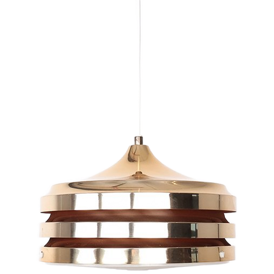 Vintage Goudkleurig Gelaagde Hanglamp Van Carl Thore 1