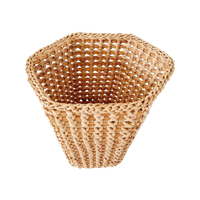 Vintage Mand Prullenbak Prullebak Sisal Mand Pot Retro Jaren