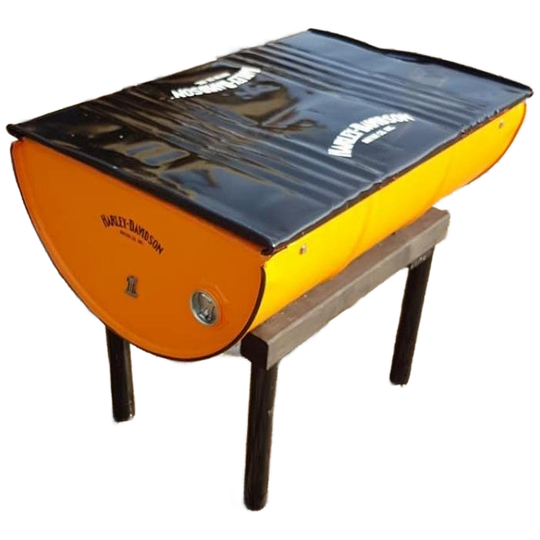 Bijzettafel Gemaakt Van Olievat In Harley Davidson Look😎 1