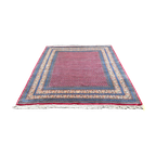 Handgeknoopt Perzisch Sarough Mir Vloerkleed 245X295Cm - Vintage Tapijt - Rood Beige Blauw- Reliving thumbnail 1