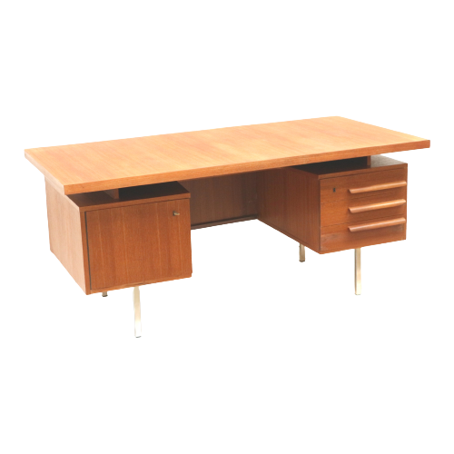 Groot Vintage Directiebureau / Bureau Gemaakt In De Jaren ’60