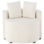Voss Kinderfauteuil - Wit Teddy thumbnail 1