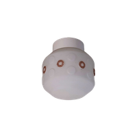 Qb20 – Jaren 50 – Plafond Lamp – Glas